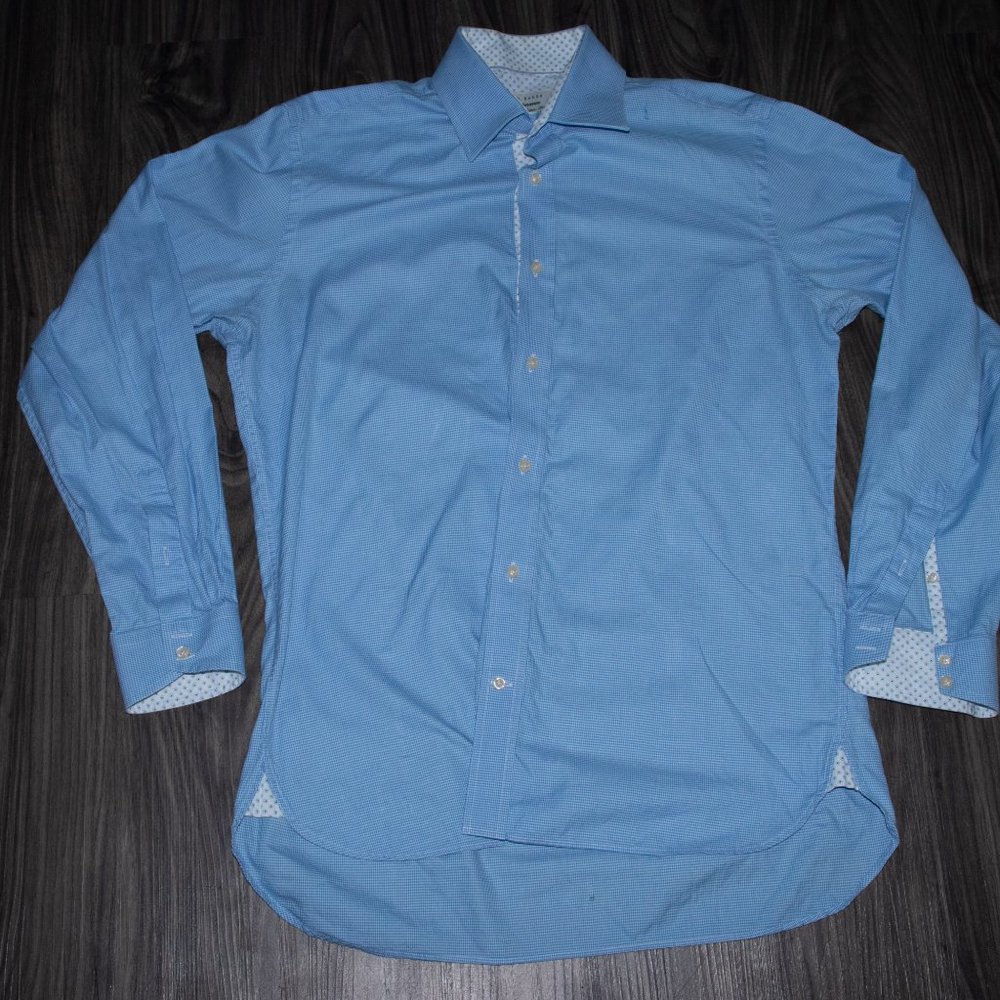 Ted Baker Dress Shirt Light Blue L 16